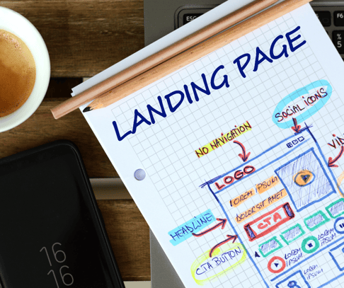 Landing Page Drawing
